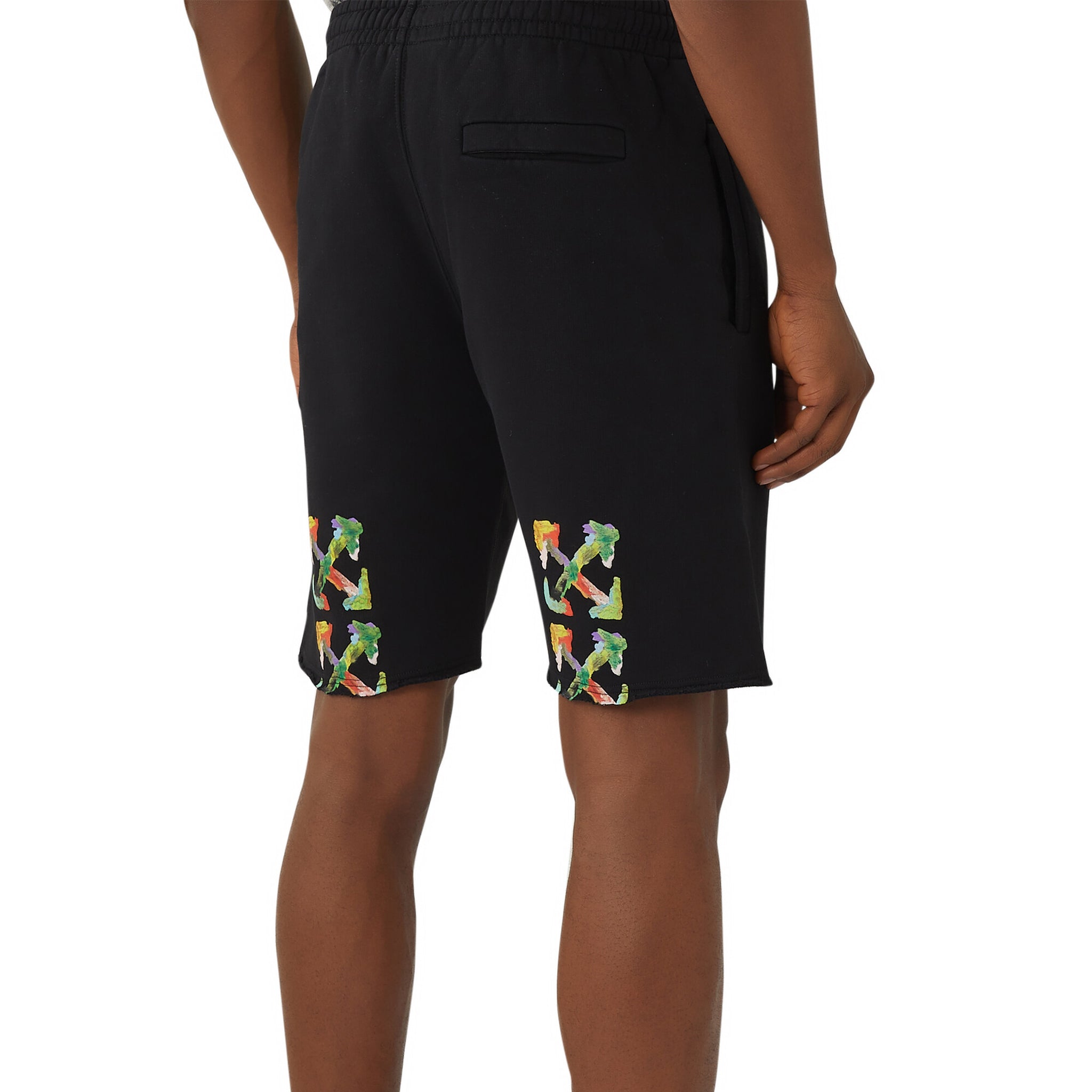 OFF-WHITE Brush Arrows Raw-Cut Shorts Black/Multi - Image 2