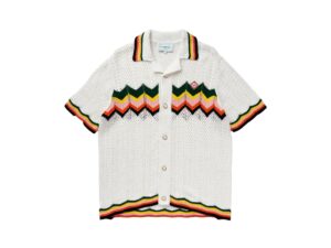 Casablanca Chevron Lace Shirt