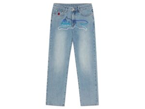 Billionaire Boys Club Crystal Running Dog Denim Pants Light Blue