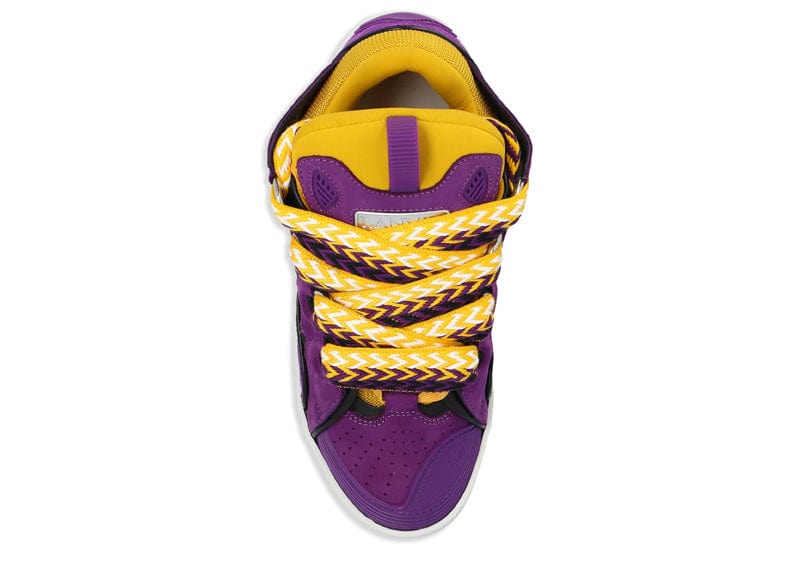 Lanvin Curb Sneakers Purple/Yellow - Image 3