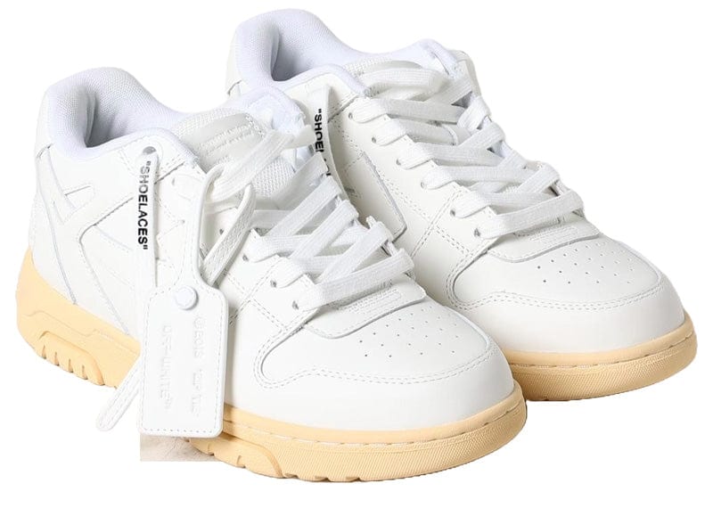 OFF-WHITE Out Of Office OOO Low Tops White Gold - Image 3