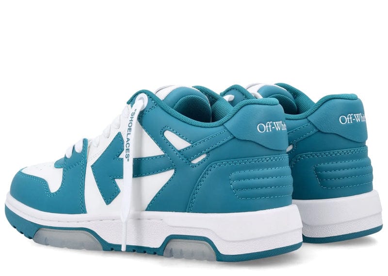 OFF-WHITE Out Of Office OOO Low Tops White Petrol Blue (Women's) - Image 4
