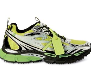 OFF-WHITE BE RIGHT BACK SILVER GREEN FLUO