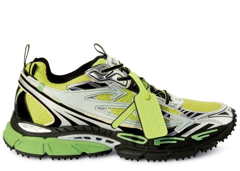 OFF-WHITE BE RIGHT BACK SILVER GREEN FLUO