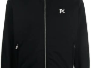 PALM ANGELS MONOGRAM TRACK JACKET BLACK/OFF WHITE